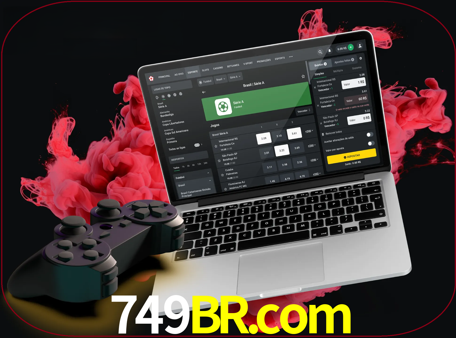 Visite a secção especial de jogos de vídeo em 749br para descobrir em que jogos pode apostar e ganhar muito dinheiro.